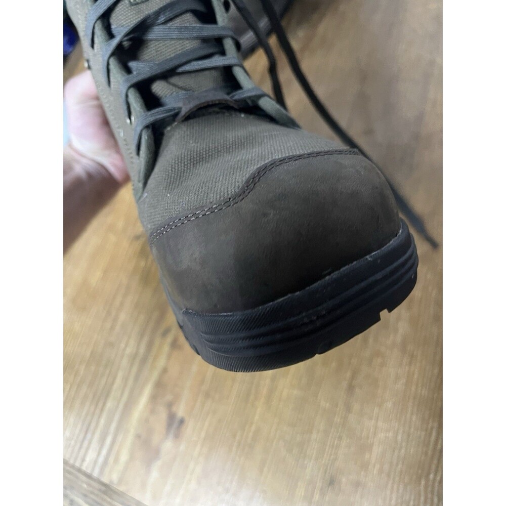 Men's Keen ASTM F 2413-18 Brown Military Green Work Steel Toe Utility Boots 14 - Picture 14 of 16
